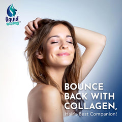 Liquid Collagen with Biotin Drops, Vitamin B7 for Hair, Skin, Nails - Vanilla Flavor